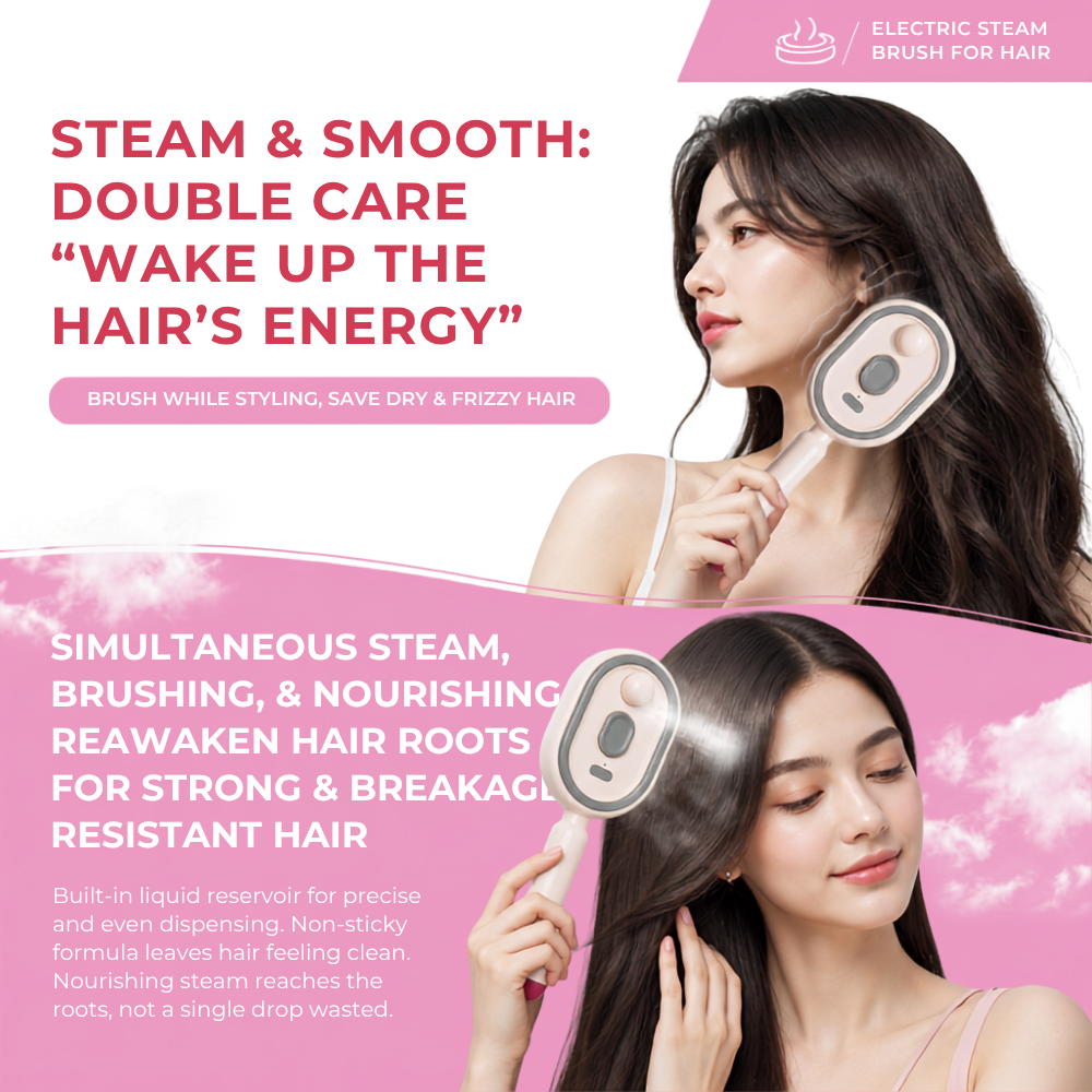 Electric Steam Brush for Hair