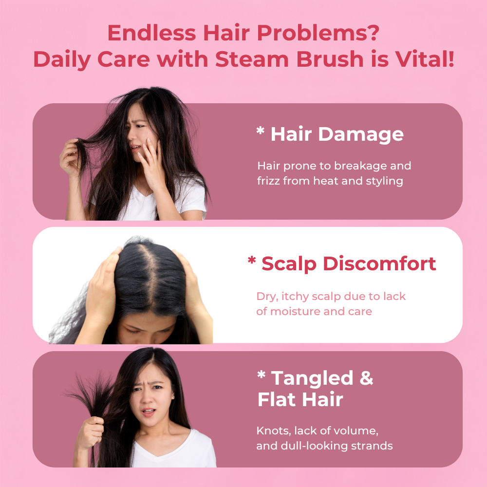 Electric Steam Brush for Hair